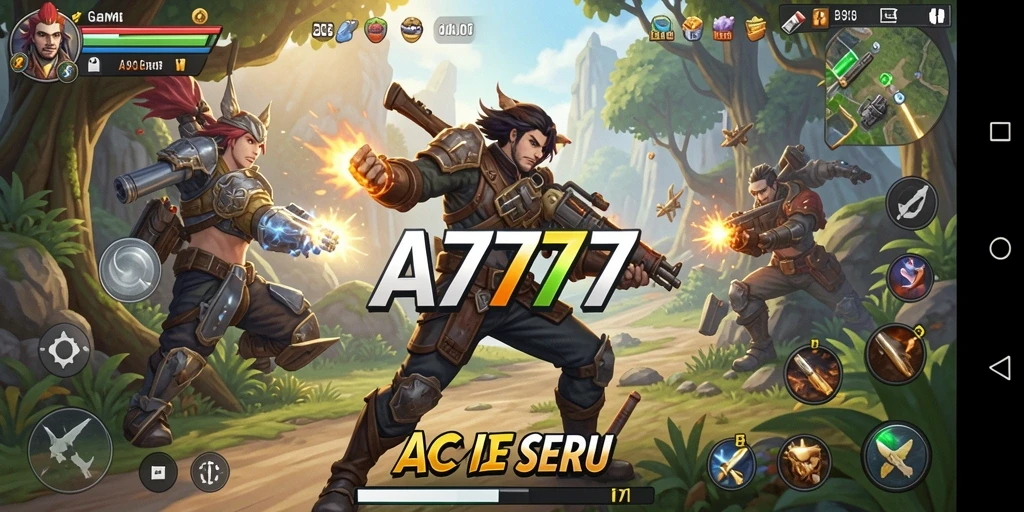 Tampilan gameplay A7777 menampilkan aksi seru dan grafis yang menawan.