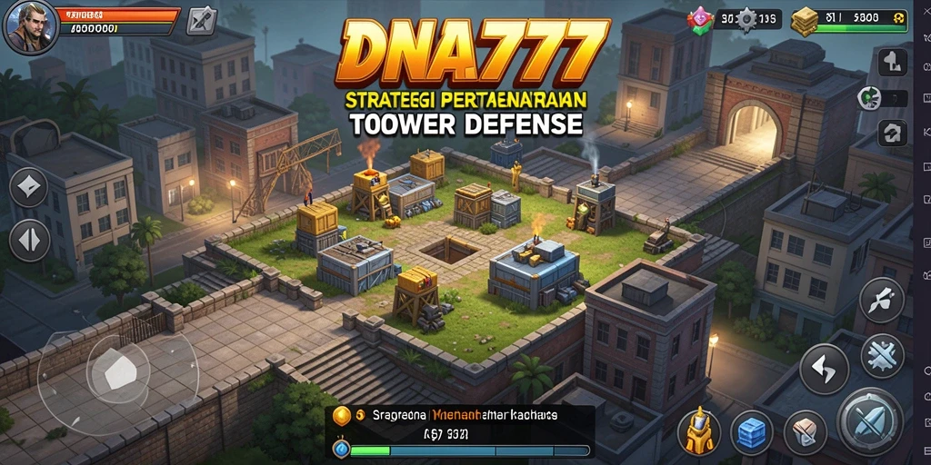 Gameplay seru Tower Defense dengan strategi menempatkan menara.