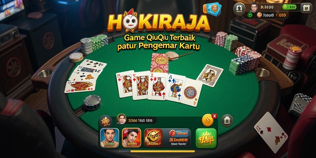 Tampilan gameplay QiuQiu yang mendebarkan di HOKIRAJA.