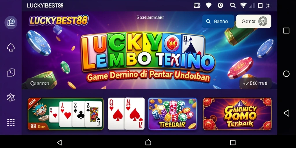 Screenshot utama LUCKYBEST88 menampilkan gameplay seru dan interaktif permainan Domino.