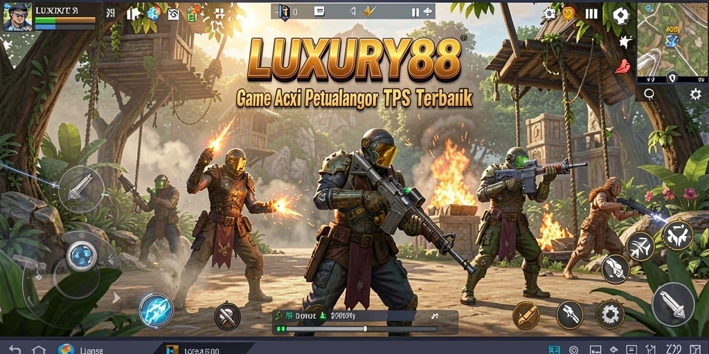 Gameplay seru LUXURY88 dengan aksi menegangkan di medan perang.