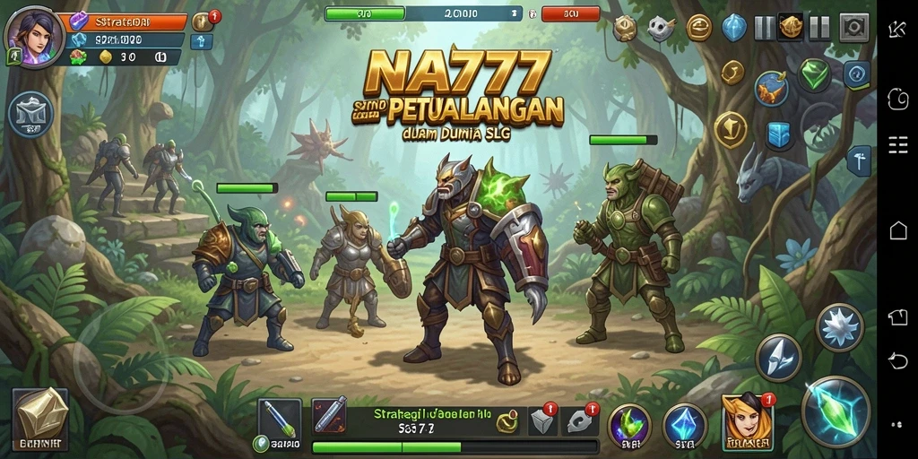 Screenshot gameplay NA777 menampilkan strategi dan pertempuran antar pemain.