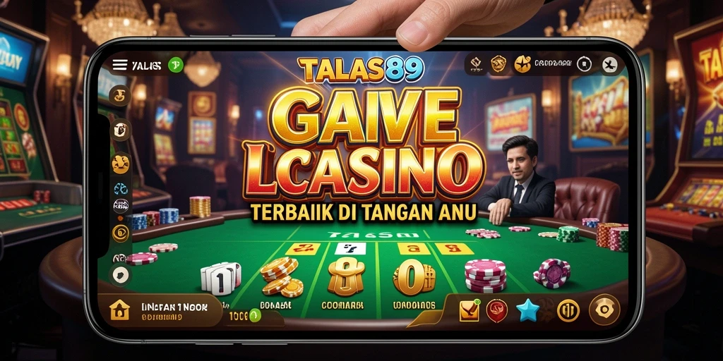 Screenshot gameplay Live Casino TALAS89 dengan dealer profesional.