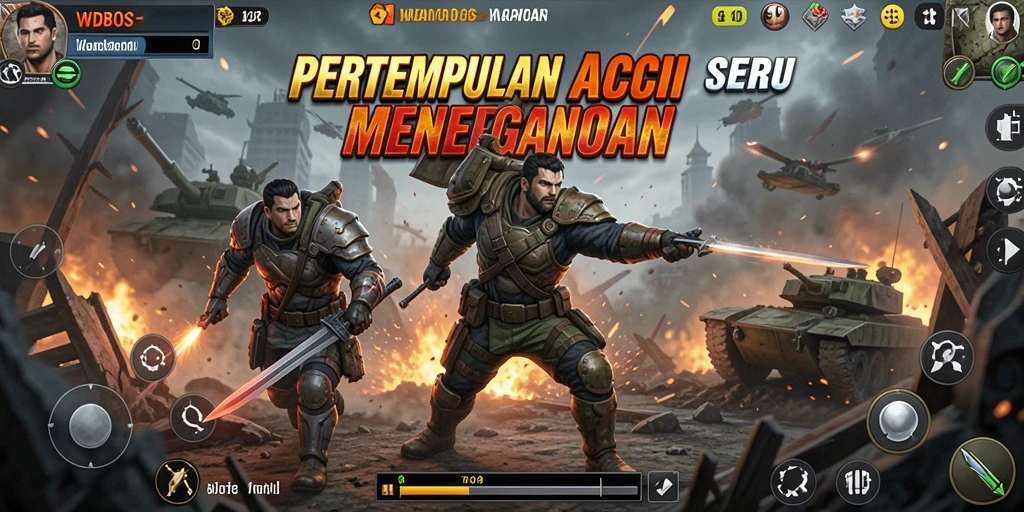 Screenshot gameplay <strong>WDBOS</strong> yang menampilkan aksi seru dan intens.